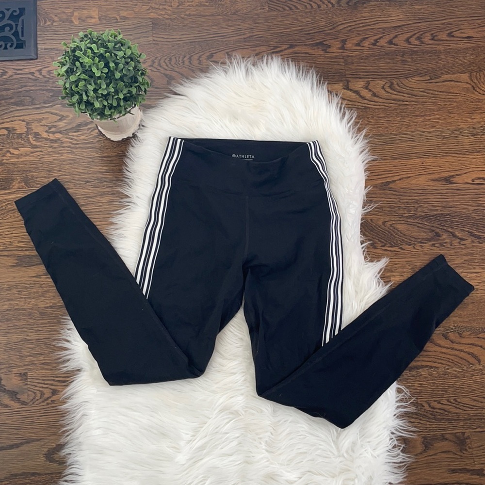 Athleta Striped Side Leggings